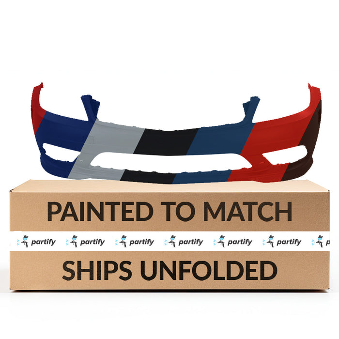 2008-2011 Mercedes C230 Front Bumper Without Sensor Holes/ Headlight Washer Holes - MB1000424-Partify-Painted-Replacement-Body-Parts