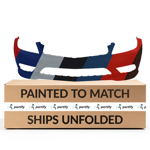 2008-2011 Mercedes C230 Front Bumper Without Sensor Holes/ Headlight Washer Holes - MB1000424-Partify-Painted-Replacement-Body-Parts