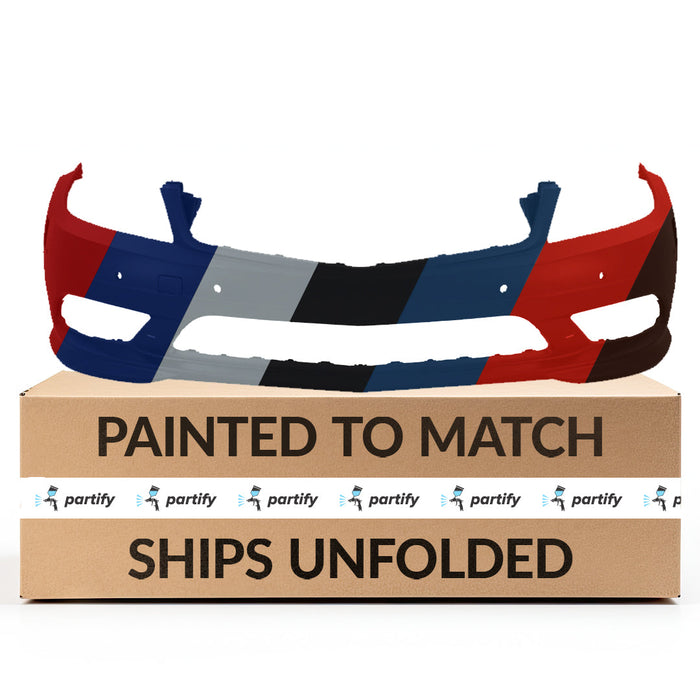 2008-2011 Mercedes C230 Front Bumper With Sensor Holes Without Headlight Washer Holes - MB1000425-Partify-Painted-Replacement-Body-Parts