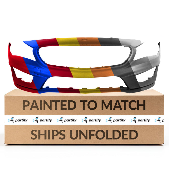 2014-2016 Mercedes-Benz CLA Front Bumper With AMG Package & Without Sensor Holes & Without Headlight Washer Holes - MB1000426-Partify-Painted-Replacement-Body-Parts