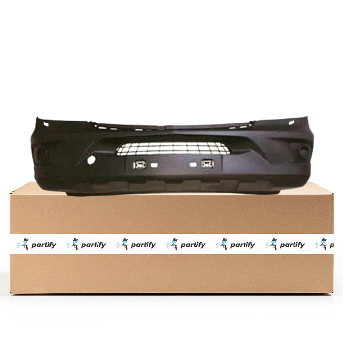 2014-2018 Mercedes-Benz Sprinter 2500/3500 CAPA Certified Front Bumper Ncv3 W/O Parktronic W/H/L Wshr W/O Fog Lamps Textured - MB1000482C-Partify-Painted-Replacement-Body-Parts
