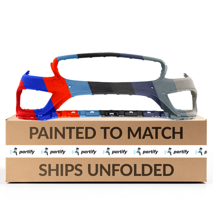 2015-2018 Mercedes C300 Front Bumper With Sensor Holes - MB1000494-Partify-Painted-Replacement-Body-Parts