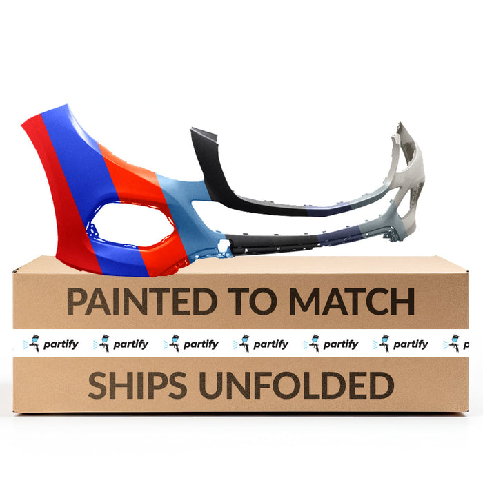 2016-2019 Mercedes GLE300D Front Bumper Without Sensor Holes - MB1000495-Partify-Painted-Replacement-Body-Parts