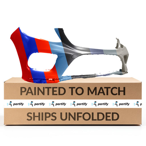 2016-2019 Mercedes GLE300D Front Bumper Without Sensor Holes - MB1000497-Partify-Painted-Replacement-Body-Parts