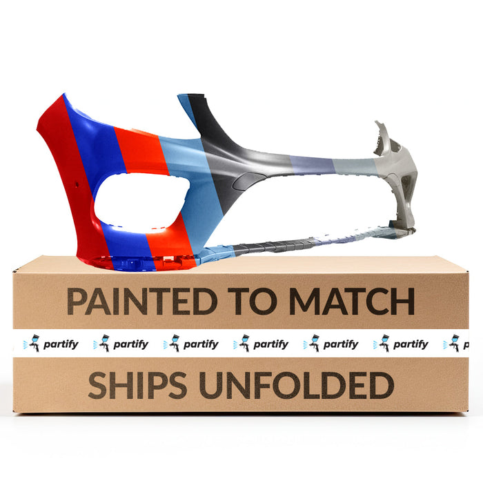 2016-2019 Mercedes GLE300D Front Bumper With Sensor Holes - MB1000498-Partify-Painted-Replacement-Body-Parts