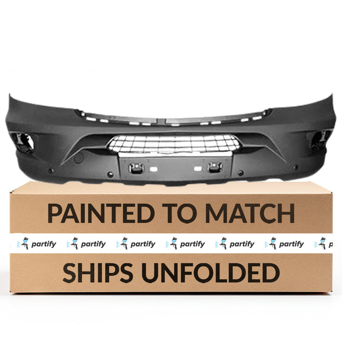 2014-2018 Mercedes-Benz Sprinter 2500/3500 CAPA Certified Front Bumper Ncv3 W/O Partronic W/O Collision Warning W/O H/L/W W/Fog Textured - MB1000557C-Partify-Painted-Replacement-Body-Parts