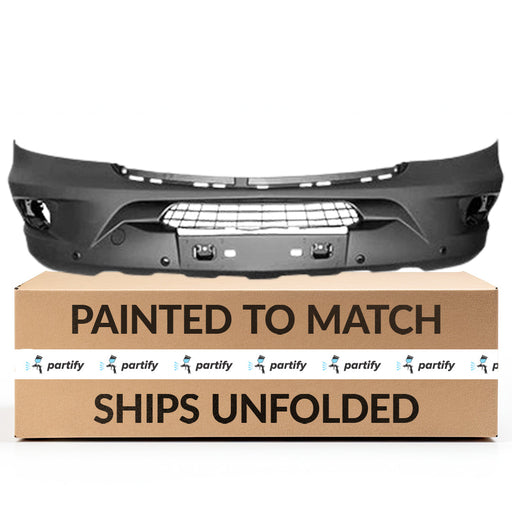 2014-2018 Mercedes-Benz Sprinter 2500/3500 CAPA Certified Front Bumper Ncv3 W/O Partronic W/O Collision Warning W/O H/L/W W/Fog Textured - MB1000557C-Partify-Painted-Replacement-Body-Parts