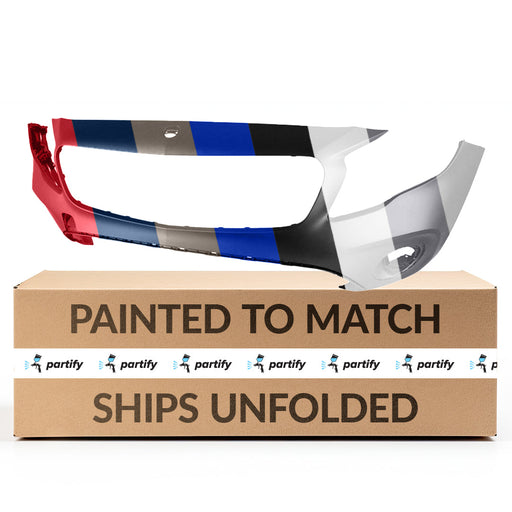 2018-2020 Mercedes GLA250 Front Bumper Without Sensor Holes - MB1000560-Partify-Painted-Replacement-Body-Parts