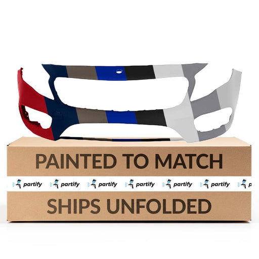 2018-2020 Mercedes GLA250 Front Bumper Without Sensor Holes - MB1000580-Partify-Painted-Replacement-Body-Parts