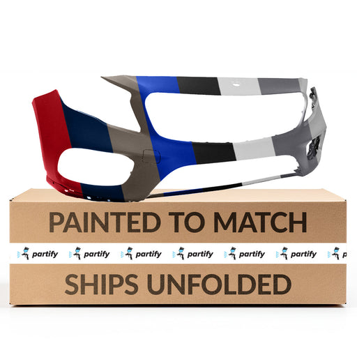 2018-2020 Mercedes GLA250 Front Bumper Without Sensor Holes - MB1000582-Partify-Painted-Replacement-Body-Parts