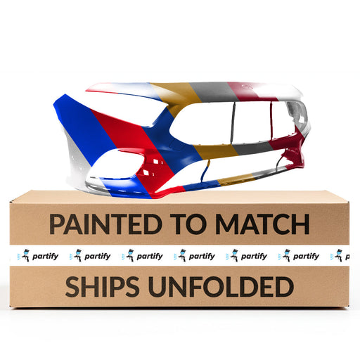 2020-2022 Mercedes A35 AMG Front Bumper Without Sensor Holes - MB1000605-Partify-Painted-Replacement-Body-Parts