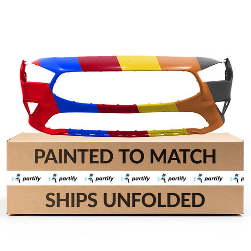 2020-2021 Mercedes CLA250 Front Bumper Without Sensor Holes - MB1000615-Partify-Painted-Replacement-Body-Parts