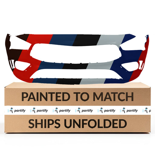 2020-2023 Mercedes-Benz CLA250/CLA35 AMG CAPA Certified Front Bumper C118 W/Amg Styling Pkg W/O Active Park Assist - MB1000626C-Partify-Painted-Replacement-Body-Parts