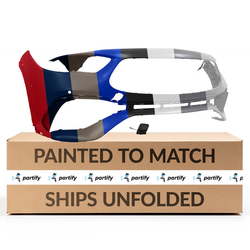 2021-2023 Mercedes-Benz GLA35 AMG/GLA45 AMG CAPA Certified Front Bumper H247 W/Amg Aerodynamics Pkg W/Active Park Assist - MB1000640C-Partify-Painted-Replacement-Body-Parts
