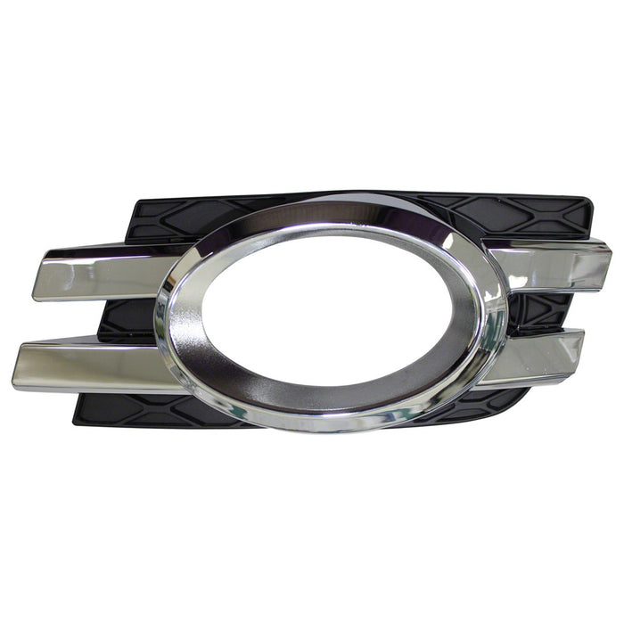 2007-2012 Mercedes-Benz GL320/GL350/GL450/GL550 Front Driver Side Bumper Insert X164 Fog Lamp Bezel W/Curve Lighting Chrome/ - MB1038122-Partify-Painted-Replacement-Body-Parts