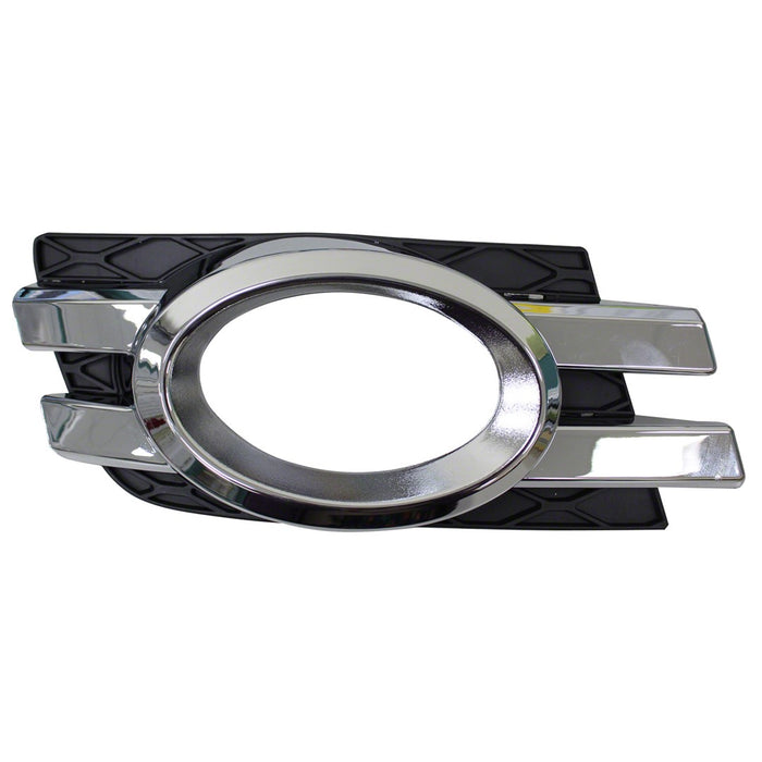 2007-2012 Mercedes-Benz GL320/GL350/GL450/GL550 Front Passenger Side Bumper Insert X164 Fog Lamp Bezel W/Curve Lighting Chrome/ - MB1039122-Partify-Painted-Replacement-Body-Parts