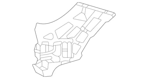 Mercedes-Benz GLE350/GLE450 SUV Front Bumper Support Without AMG Package - MB1042153