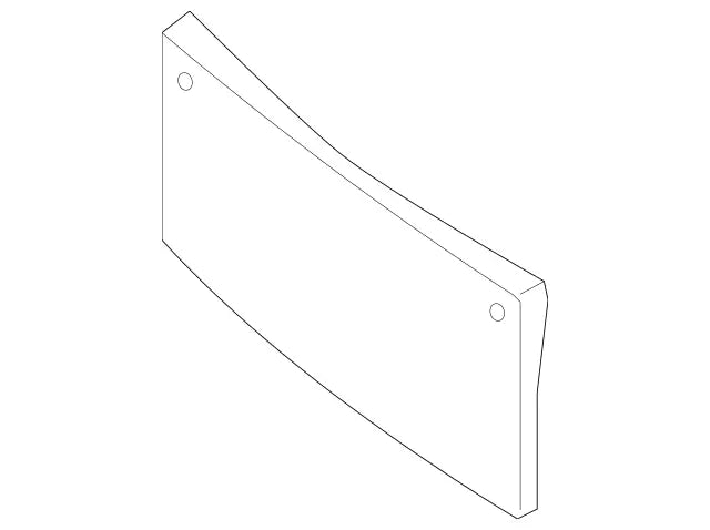 Mercedes-Benz S500/S560/S580 License Plate Bracket Without AMG Package - MB1068188