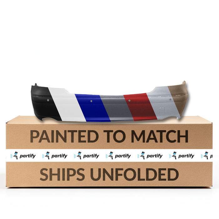 2007-2009 Mercedes E320 Rear Bumper With Sensor Holes Sedan - MB1100246-Partify-Painted-Replacement-Body-Parts