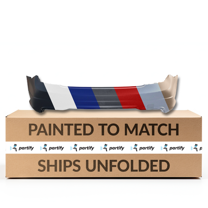 2012-2014 Mercedes C250 Rear Bumper Without Sensor Holes Sedan/Coupe - MB1100287-Partify-Painted-Replacement-Body-Parts