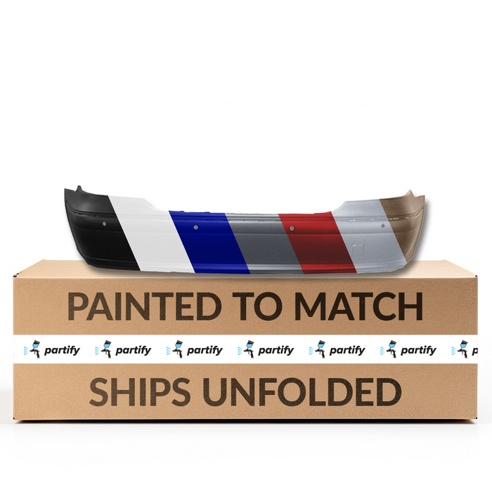 2007-2009 Mercedes E320 Rear Bumper With Sensor Holes Sedan - MB1100294-Partify-Painted-Replacement-Body-Parts