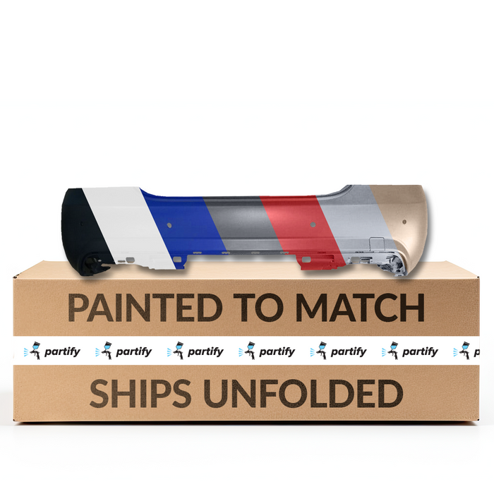 2010-2013 Mercedes S400 Hybrid Rear Bumper With Sensor Holes HybridWith Sport - MB1100297-Partify-Painted-Replacement-Body-Parts