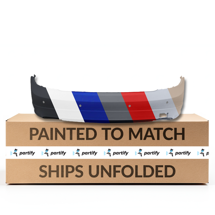 2008-2011 Mercedes C230 Rear Bumper With Sensor Holes - MB1100302-Partify-Painted-Replacement-Body-Parts