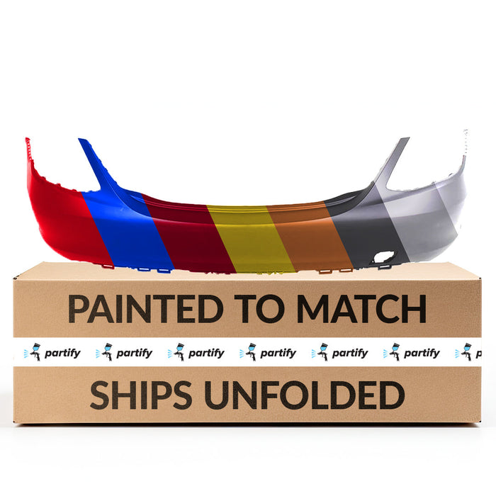 2015-2018 Mercedes C300 Rear Bumper With Sensor Holes SedanWithout Sport - MB1100376-Partify-Painted-Replacement-Body-Parts