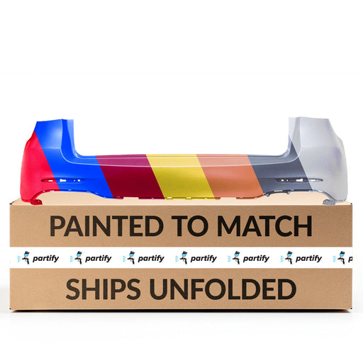 2016-2019 Mercedes GLC300 4MATIC Rear Upper Bumper Without Sensor Holes - MB1114110-Partify-Painted-Replacement-Body-Parts