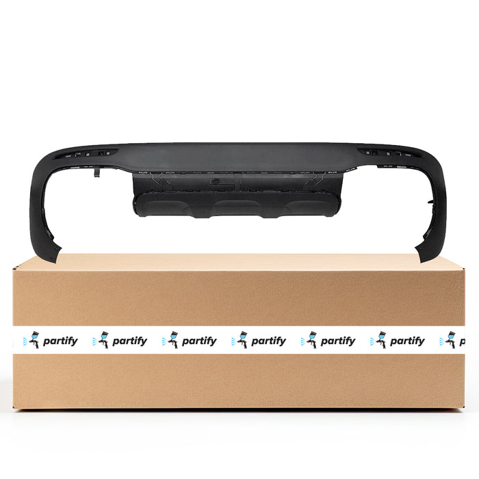 2020-2022 Mercedes GLB250 Rear Lower Bumper Without Sensor Holes - MB1115129-Partify-Painted-Replacement-Body-Parts