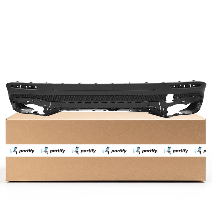 2020-2022 Mercedes GLB250 Rear Lower Bumper Without Sensor Holes - MB1115131-Partify-Painted-Replacement-Body-Parts