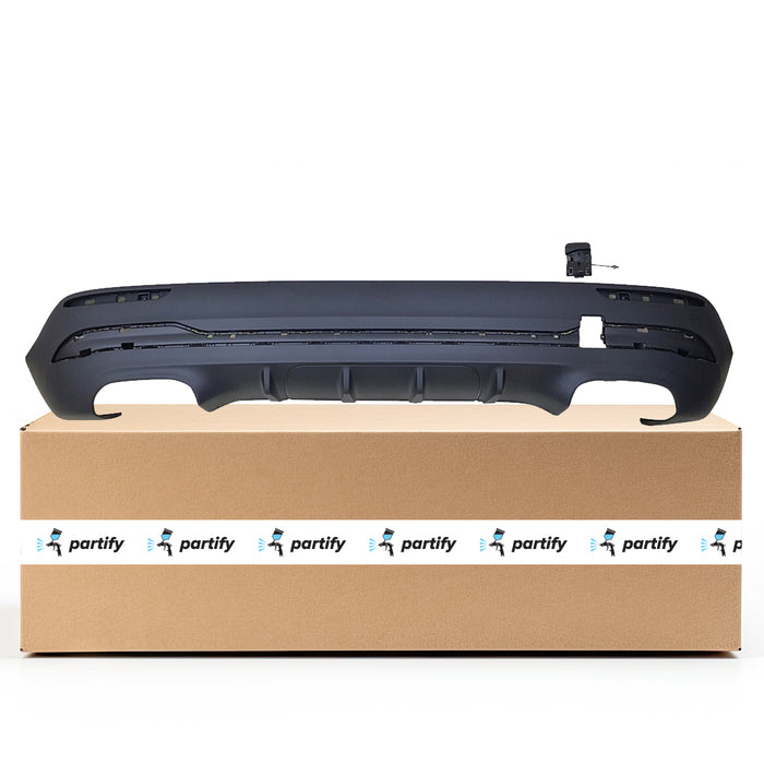 2021-2022 Mercedes GLA250 Rear Lower Bumper Without Sensor Holes - MB1115135-Partify-Painted-Replacement-Body-Parts