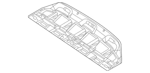 Mercedes-Benz GLC300 Floor Pan Splsh Shield Bumper to Body Filler Panel Sport Utility Coupe Without AMG Package Without Trailer Hitch - MB1180108
