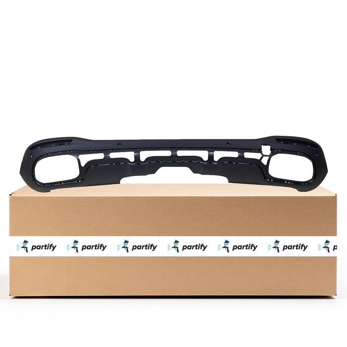 2020-2022 Mercedes GLS450 Rear Lower Bumper With Tow Hook Hole - MB1195164-Partify-Painted-Replacement-Body-Parts