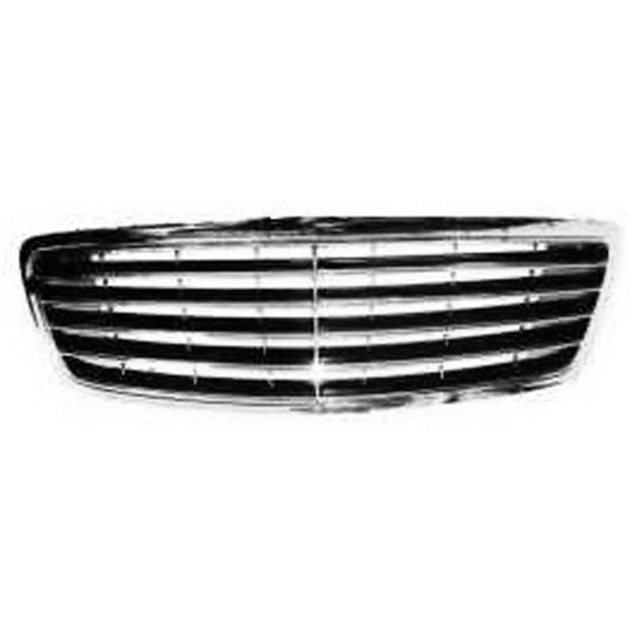 2003-2006 Mercedes-Benz S430/S500/S55 AMG/S600 Grille W/O Collision Warning System Grey & Bright Assembly - MB1200125-Partify-Painted-Replacement-Body-Parts