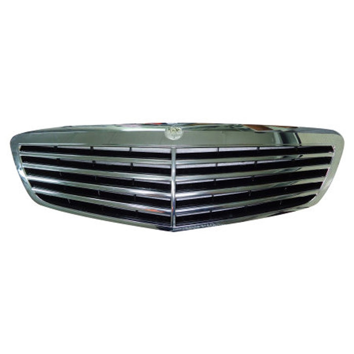 2010-2013 Mercedes-Benz S350/S400/S450/S550/S63 AMG Grille W221 W/O Distronic Cruise Control Assembly - MB1200156-Partify-Painted-Replacement-Body-Parts