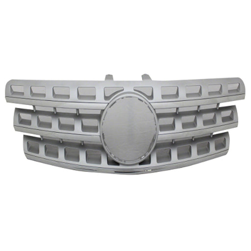 2008-2011 Mercedes-Benz ML320/ML350/ML550/ML63 AMG Bluetec 4Matic/Bluetec 4Matic/CDI Grille W164 W/O Proximity Cruise Control Brilliant Silver Assembly - MB1200157-Partify-Painted-Replacement-Body-Parts