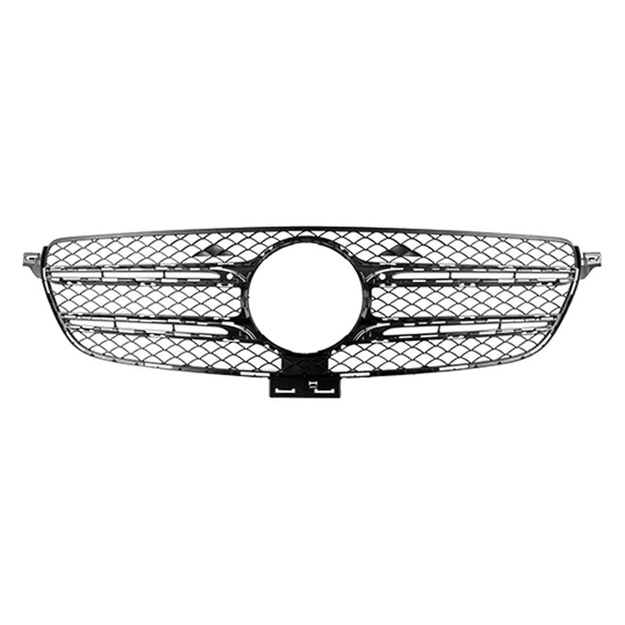 2016-2019 Mercedes-Benz GLE300d/GLE350/GLE400/GLE43 AMG/GLE550/GLE550e Grille W166 W/O Surround View Assembly - MB1200196-Partify-Painted-Replacement-Body-Parts