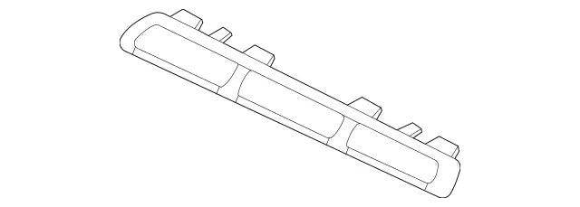 Mercedes-Benz GLE350/GLE450 SUV Grille Molding Without AMG Package - MB1213113