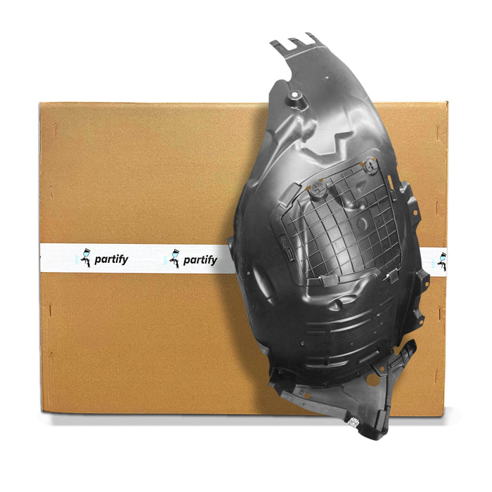 2017-2023 Mercedes C300 Coupe Front CAPA Certified Driver Side Fender Liner Forward - MB1248193C-Partify-Painted-Replacement-Body-Parts