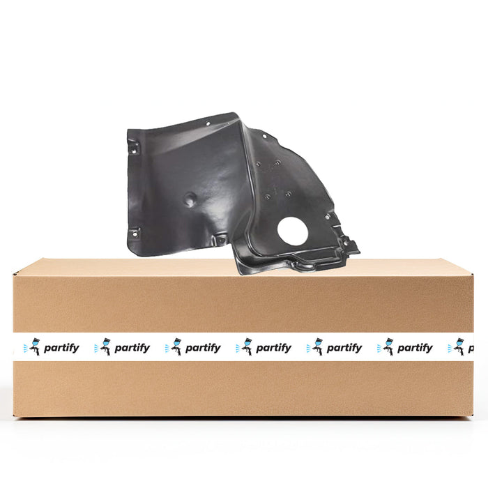 2003-2007 Mercedes-Benz C230 CAPA Certified Passenger Side Fender Liner Lower Plastic Sedan - MB1249114C-Partify-Painted-Replacement-Body-Parts