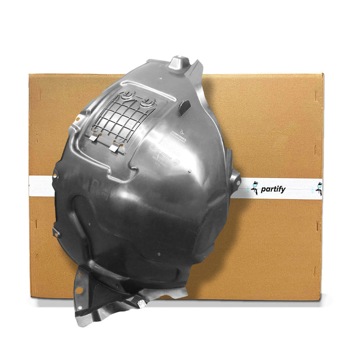 2016-2022 Mercedes Glc300 CAPA Certified Passenger Side Fender Liner Forward - MB1249186C-Partify-Painted-Replacement-Body-Parts