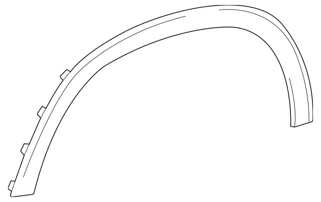 Mercedes-Benz GLE350/GLE450/GLE450 SUV/GLE450e Wheel Arch Molding Without AMG Package - MB1291108