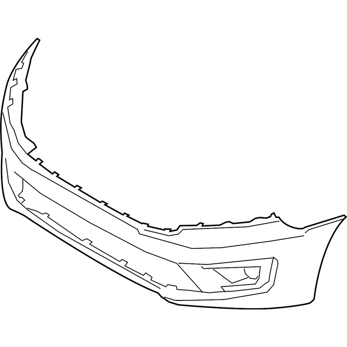 2019-2023 Ford Transit Connect XLT CAPA Certified Front Lower Bumper W/Front Parking Aid - FO1015158C-Partify-Painted-Replacement-Body-Parts