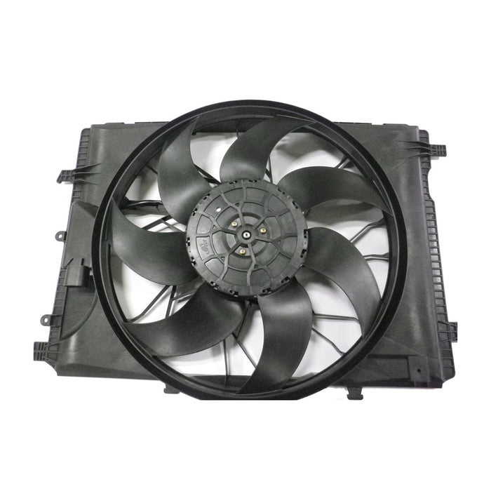 2008-2016 Mercedes-Benz C300/C350/C63 AMG/E350/E550/GLK250/GLK350/SLK250/SLK300/SLK350 Engine Cooling Fan Assembly W204 Convertible/Coupe/Sedan - MB3115122-Partify-Painted-Replacement-Body-Parts