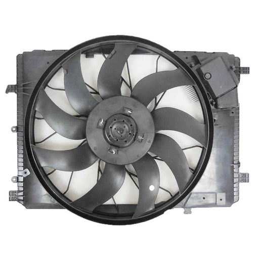 2010-2019 Mercedes-Benz C63 AMG/CLA45 AMG/CLS63 AMG/CLS63 AMG S/E400/E550/E63 AMG/E63 AMG S/GLA45 AMG/SLK55 AMG Engine Cooling Fan Assembly C204 From 5-1-12 Convertible/Coupe/Sedan/Wagon - MB3115128-Partify-Painted-Replacement-Body-Parts