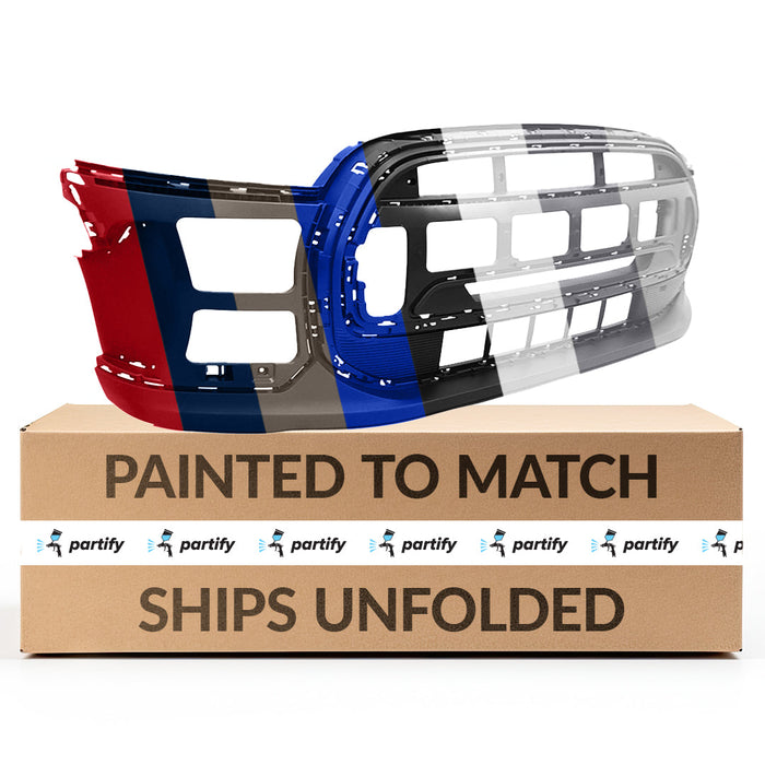 2021-2022 Mini Cooper Front Bumper W/O Brackets W/O Park Assist System - MC1000125-Partify-Painted-Replacement-Body-Parts