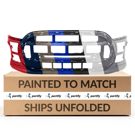 2021-2023 Mini Cooper CAPA Certified Front Bumper F55|F56|F57 W/O Brackets W/Park Assist System - MC1000128C-Partify-Painted-Replacement-Body-Parts