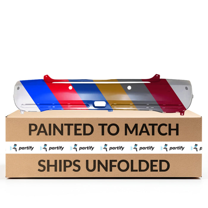 2005-2006 Mini Cooper Base CAPA Certified Rear Bumper W/O Ground Effects W/Bright Trim W/Park Sensor Hatchback - MC1100111C-Partify-Painted-Replacement-Body-Parts