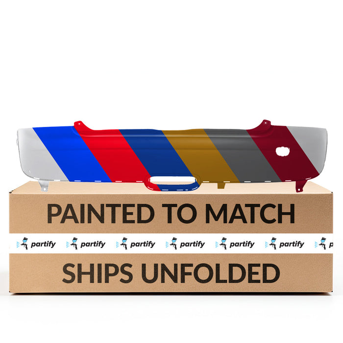 2007-2010 Mini Cooper Base CAPA Certified Rear Bumper W/O Ground Effects W/Chrome Trim - MC1100120C-Partify-Painted-Replacement-Body-Parts